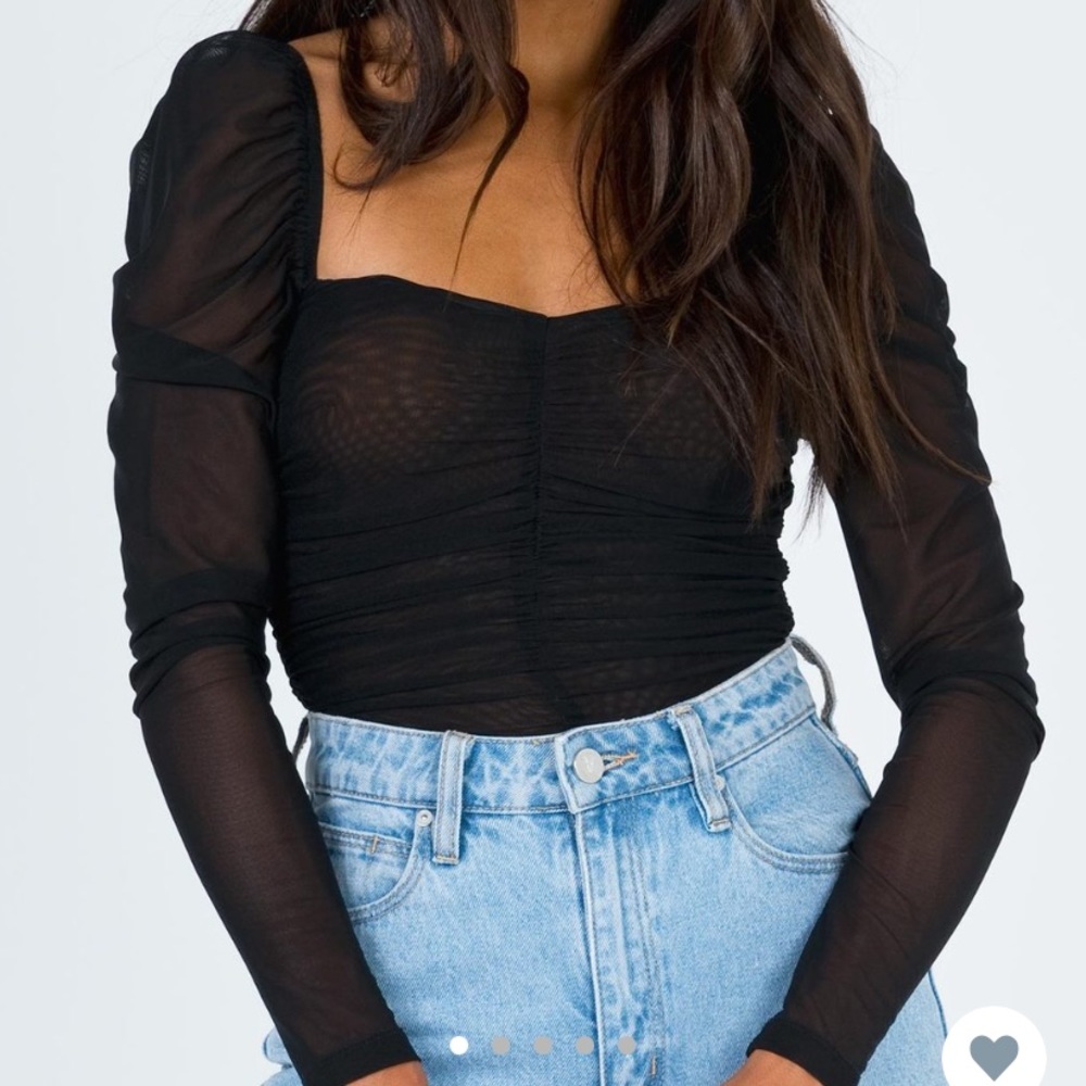 NWT Princess Polly Black Asher Bodysuit